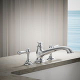 Artifacts® Deck-mount bath spout with flare design