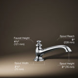 Artifacts® Deck-mount bath spout with flare design