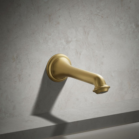 Artifacts® Wall-mount bath spout with turned design