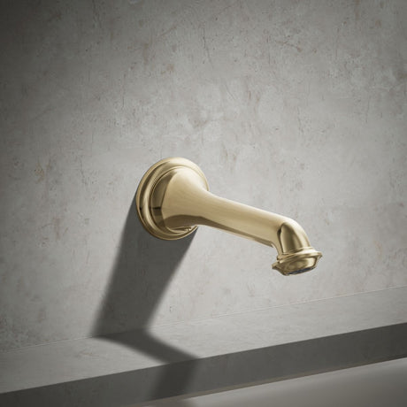 Artifacts® Wall-mount bath spout with turned design