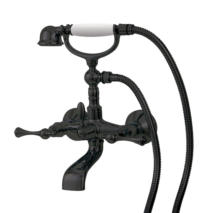 Wallmount cradle tub filler with handshower