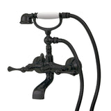 Wallmount cradle tub filler with handshower