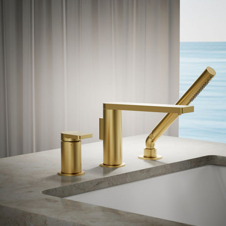 Composed® Deck-mount bath faucet with handshower