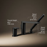 Composed® Deck-mount bath faucet with handshower