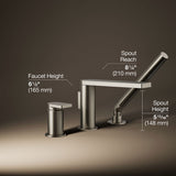 Composed® Deck-mount bath faucet with handshower