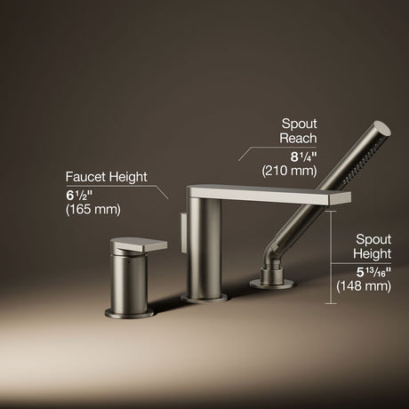 Composed® Deck-mount bath faucet with handshower