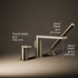 Composed® Deck-mount bath faucet with handshower