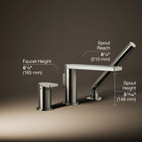 Composed® Deck-mount bath faucet with handshower
