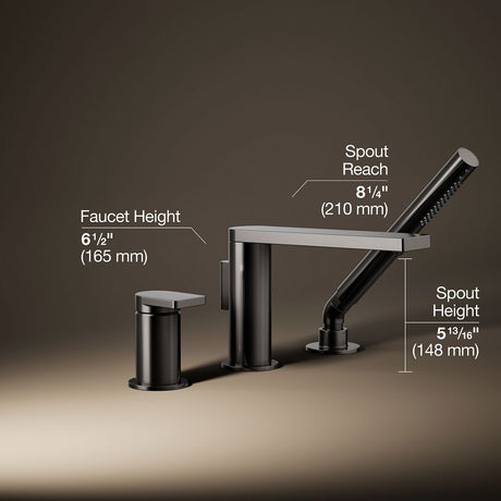 Composed® Deck-mount bath faucet with handshower