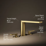 Composed® Deck-mount bath faucet with lever handles
