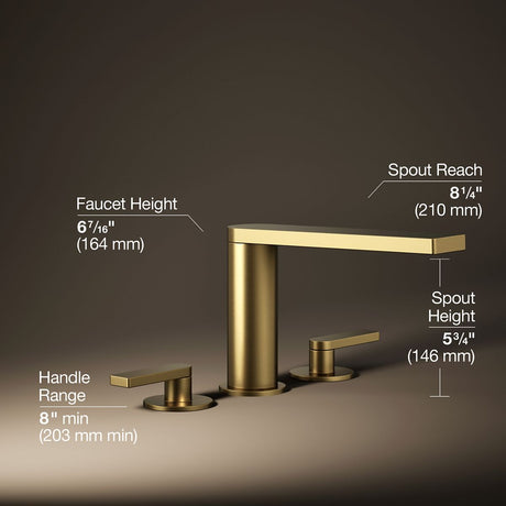 Composed® Deck-mount bath faucet with lever handles