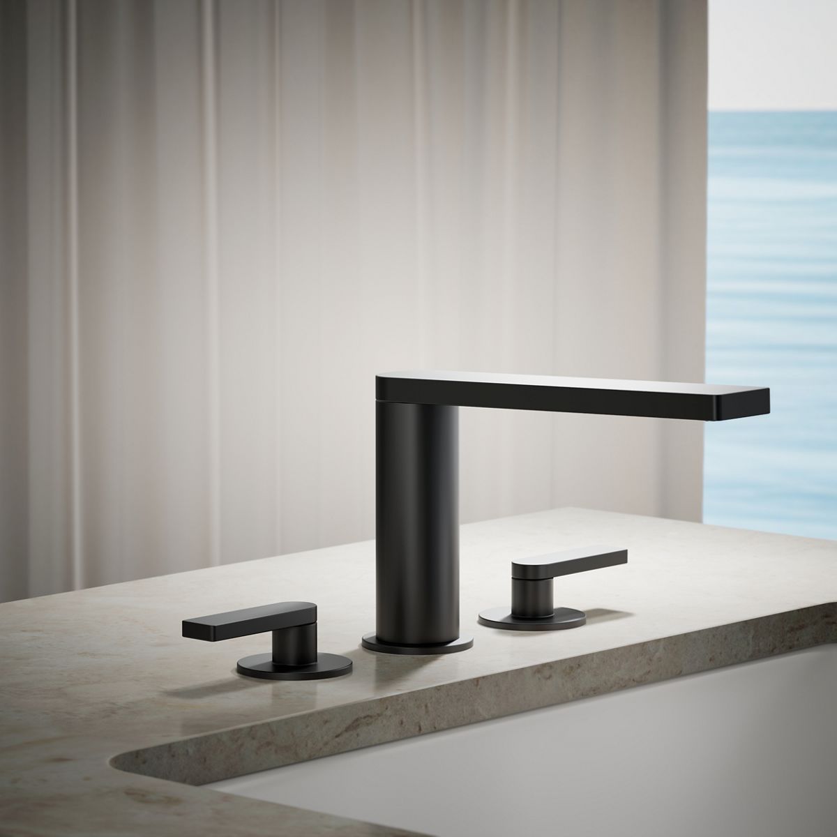 Composed® Deck-mount bath faucet with lever handles