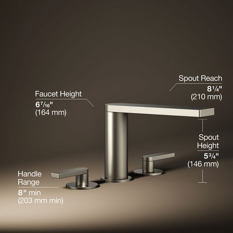 Composed® Deck-mount bath faucet with lever handles
