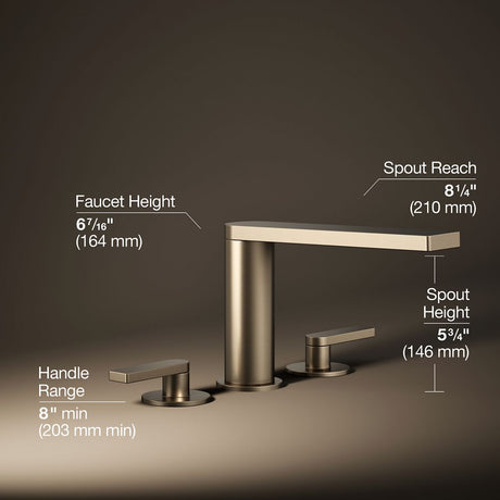 Composed® Deck-mount bath faucet with lever handles
