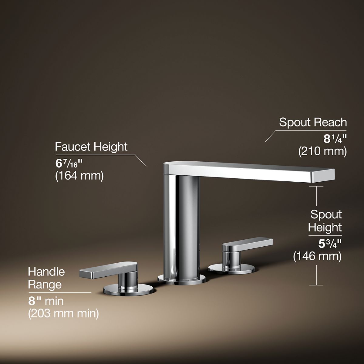 Composed® Deck-mount bath faucet with lever handles