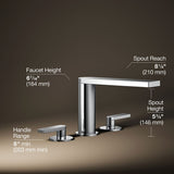Composed® Deck-mount bath faucet with lever handles
