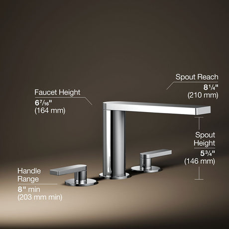 Composed® Deck-mount bath faucet with lever handles