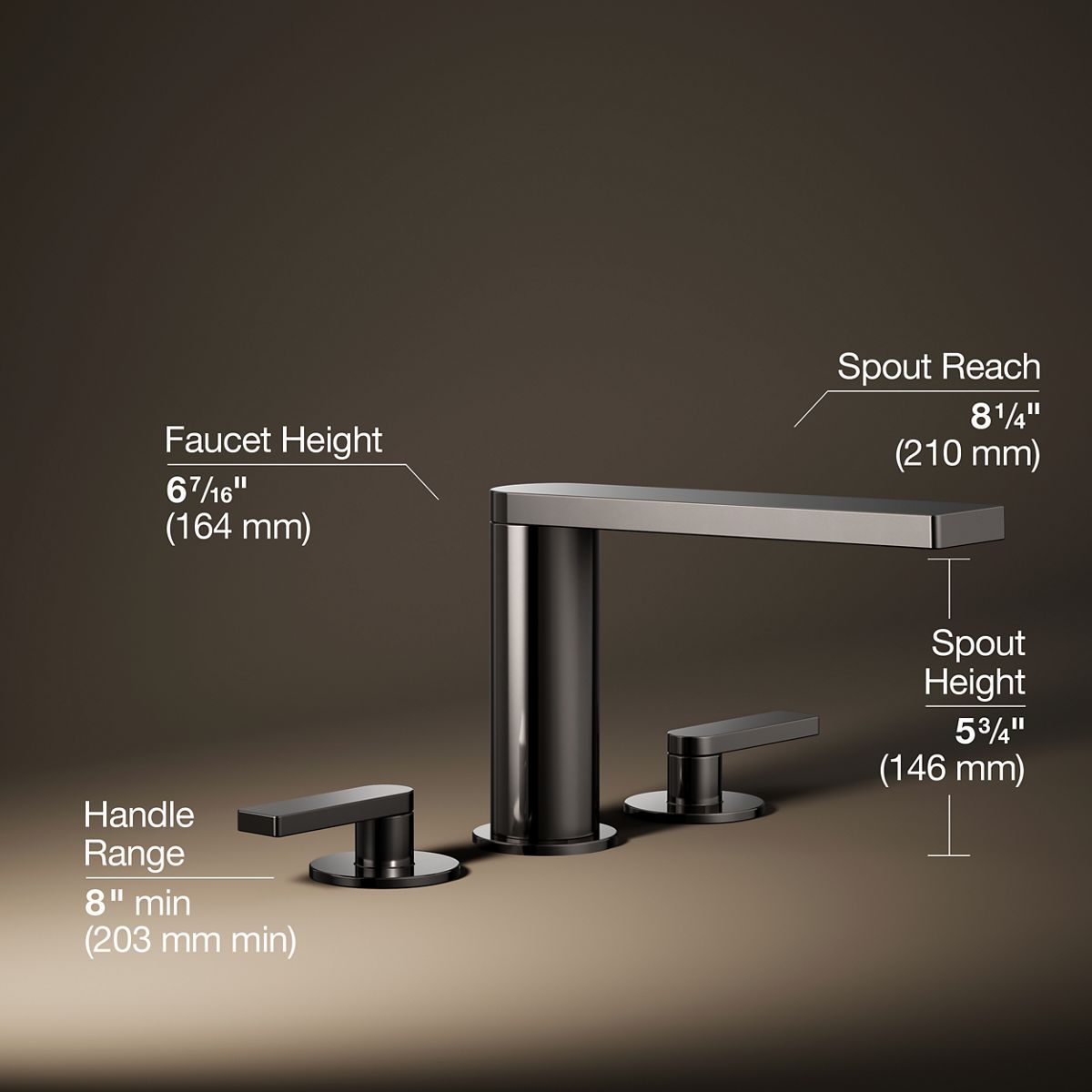 Composed® Deck-mount bath faucet with lever handles