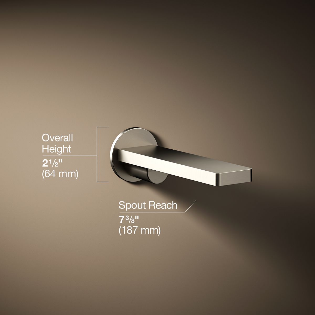 Composed® Wall-mount bath spout