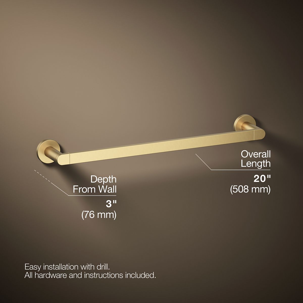 Composed® 18" towel bar