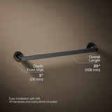 Composed® 18" towel bar