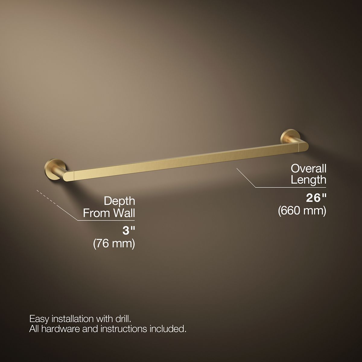 Composed® 24" towel bar