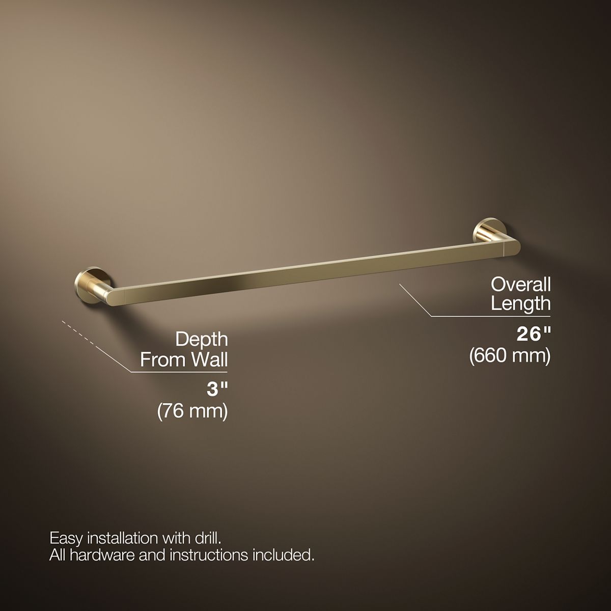 Composed® 24" towel bar