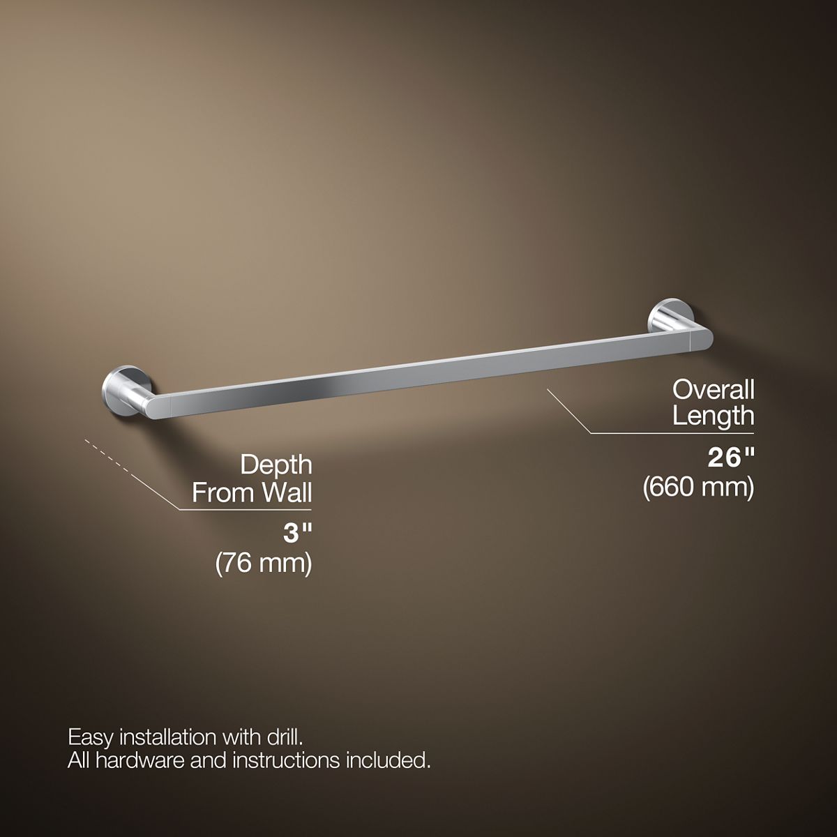 Composed® 24" towel bar