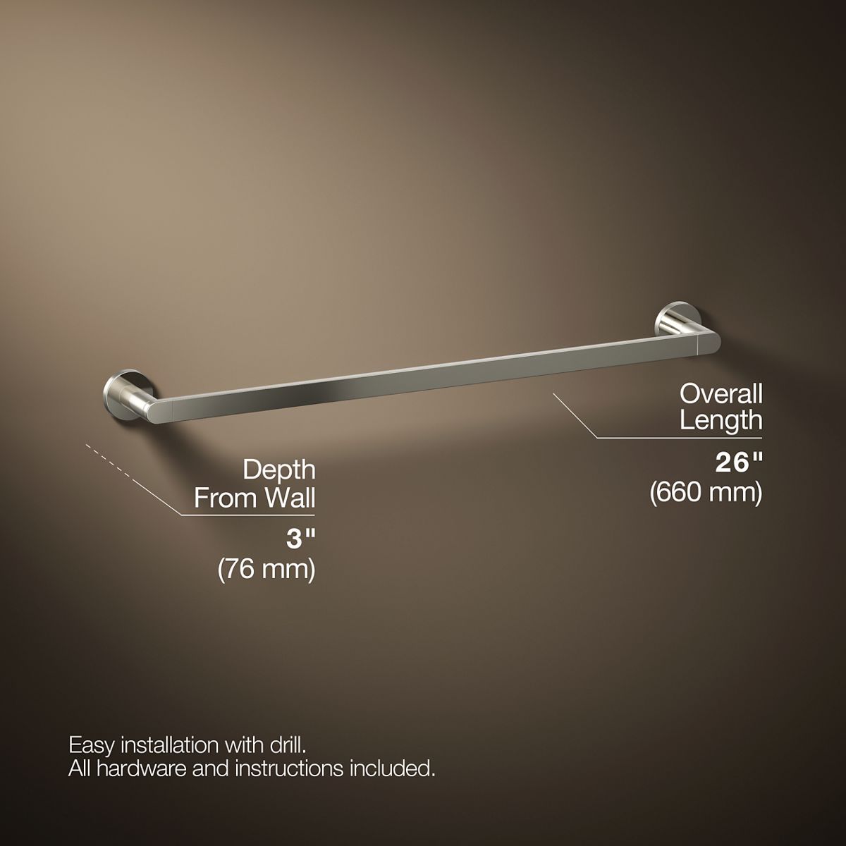 Composed® 24" towel bar