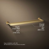 Composed® 24" double towel bar