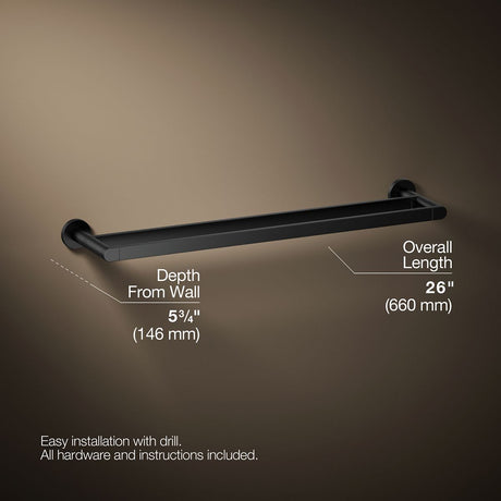 Composed® 24" double towel bar