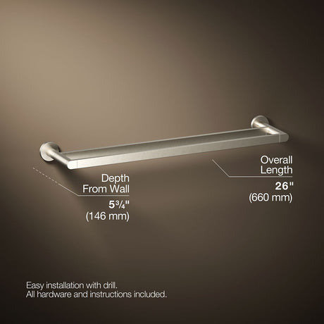 Composed® 24" double towel bar