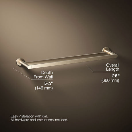 Composed® 24" double towel bar