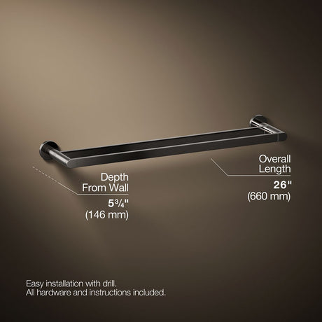 Composed® 24" double towel bar
