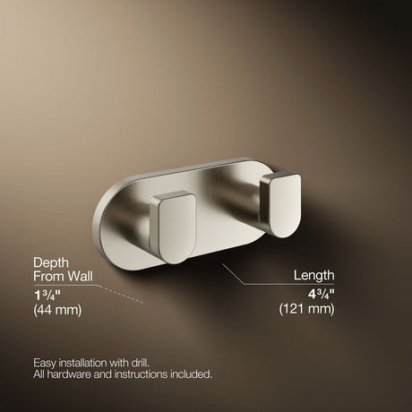 Composed® Double robe hook