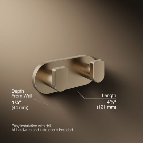 Composed® Double robe hook