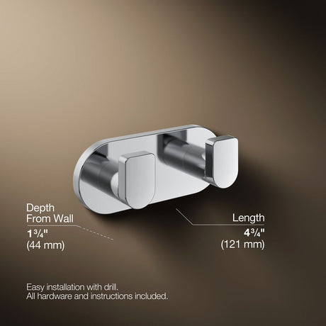 Composed® Double robe hook
