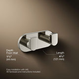 Composed® Double robe hook