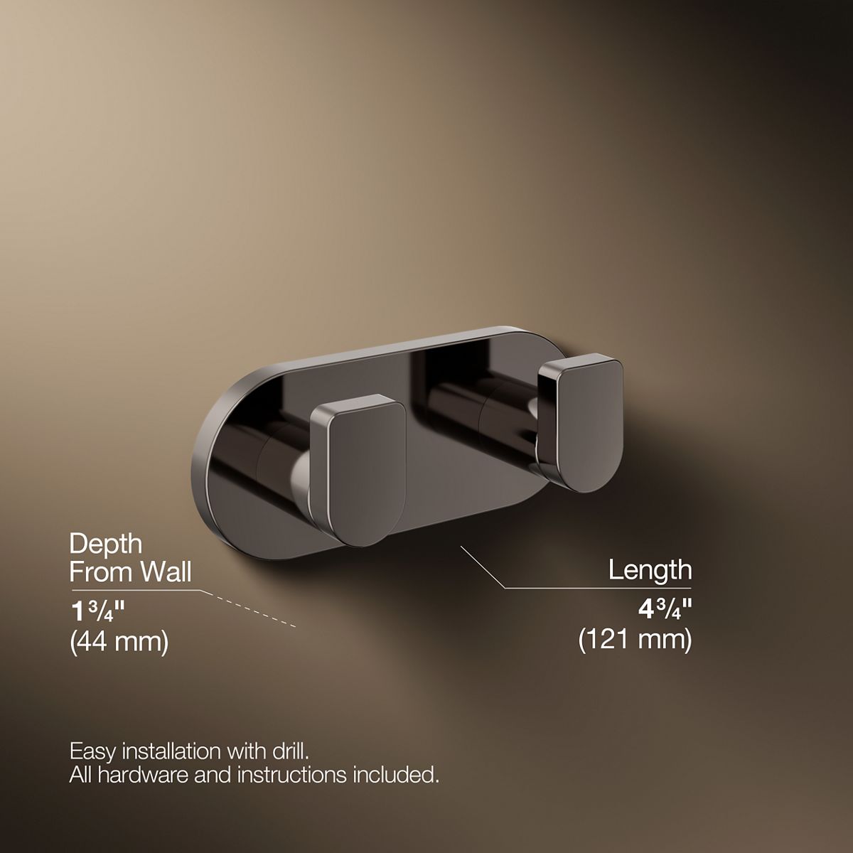 Composed® Double robe hook