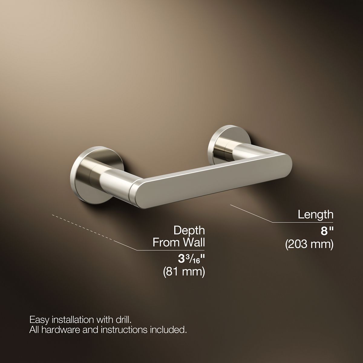 Composed® Pivoting toilet paper holder