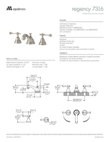 Widespread lavatory faucet