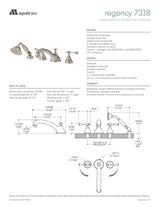 4-piece deckmount tub filler with handshower