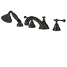 Aquabrass 4-Piece Deck Mount Tub Filler 7318 Chrome/Nickel - image 3