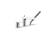 Taut® Deck-mount bath faucet with handshower