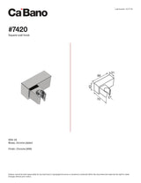 Square wall hook