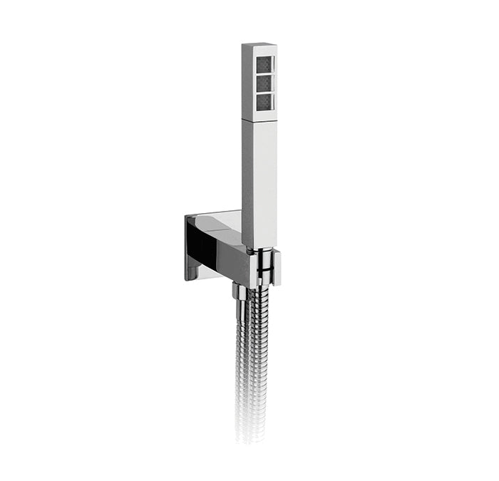 Square sprayer on square supply hook