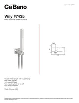 Wily hand shower & holder with closure