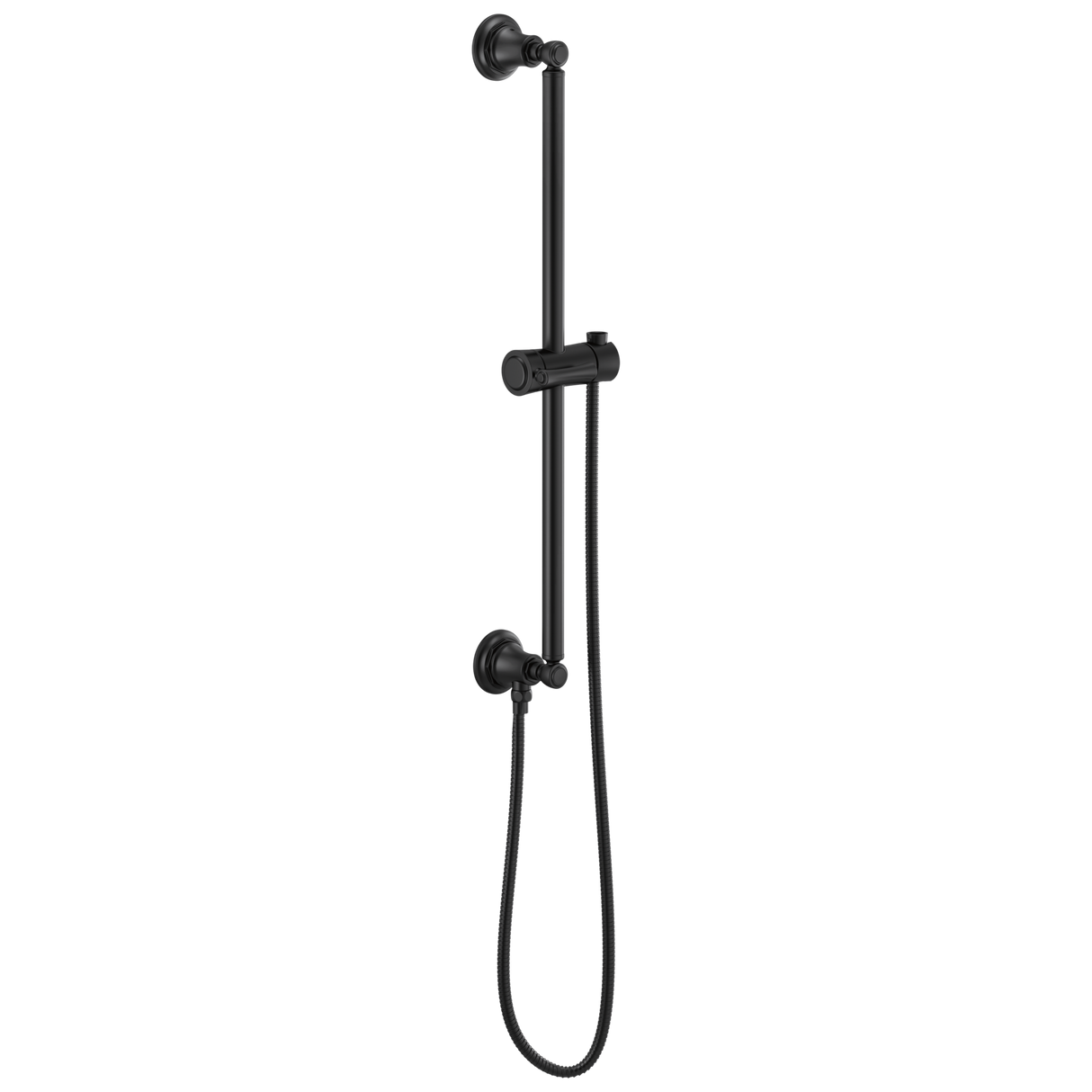 Essential Shower Series Classic Round Slide Bar With Hose