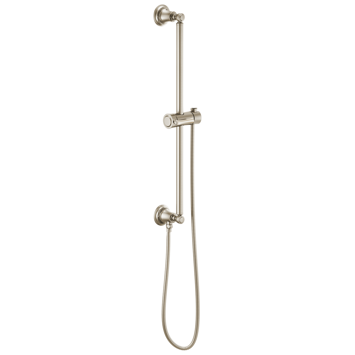 Essential Shower Series Classic Round Slide Bar With Hose