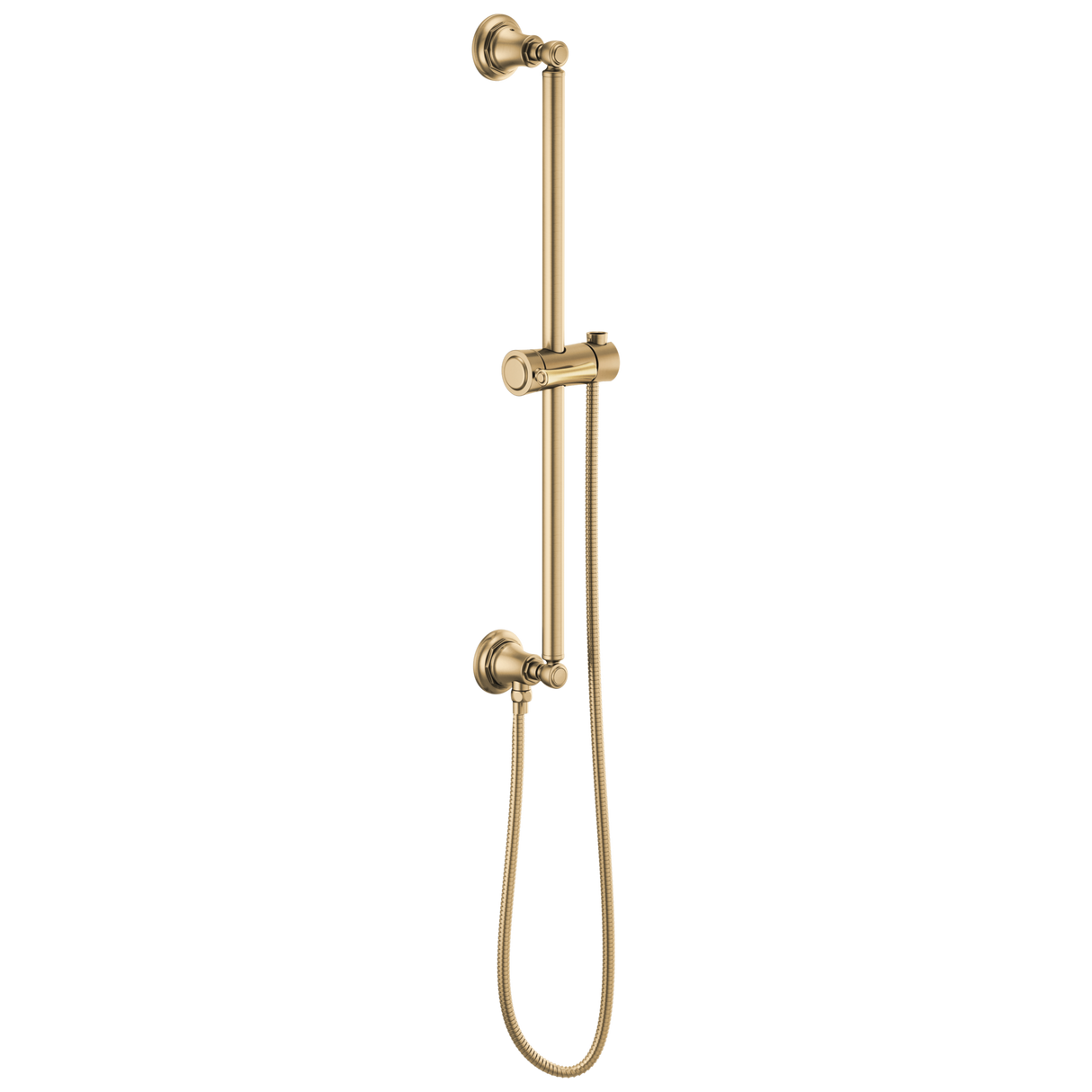 Essential Shower Series Classic Round Slide Bar With Hose